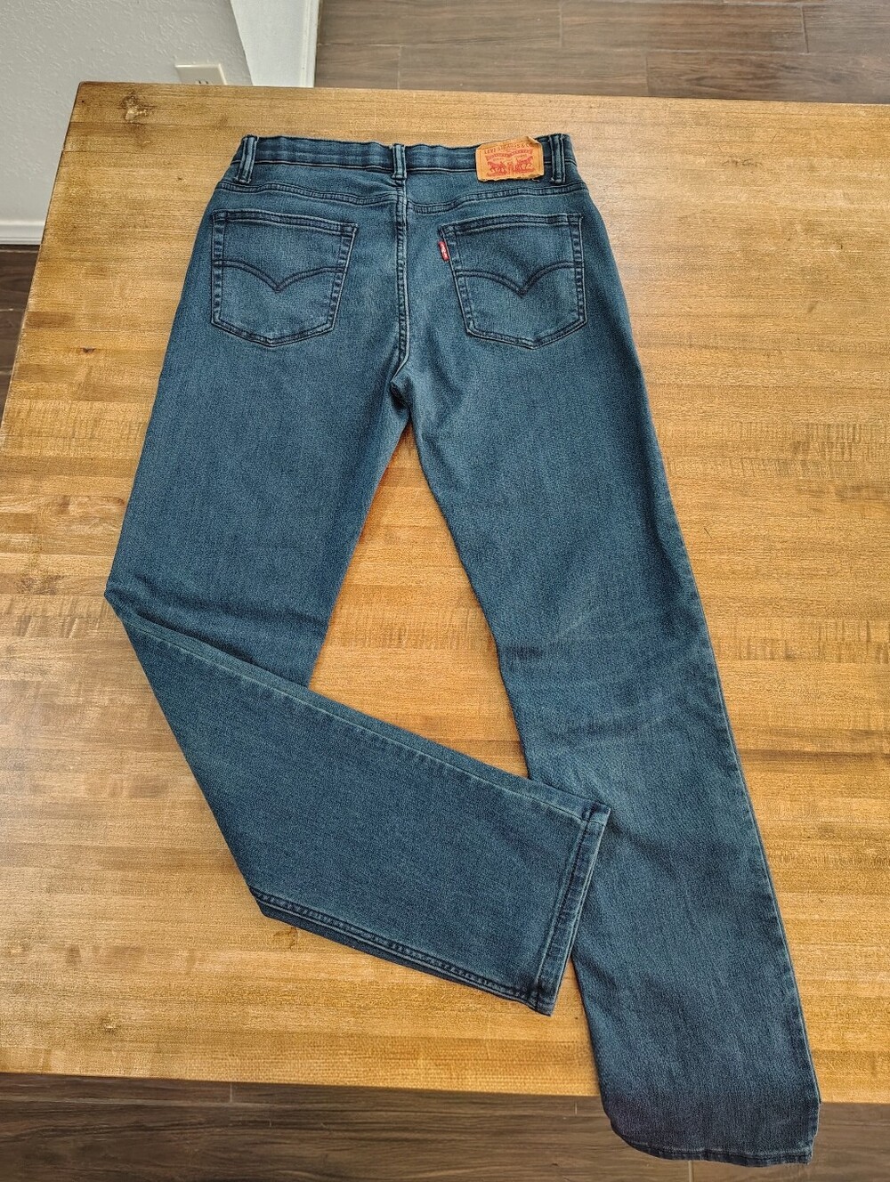 Levis 502 Jeans Regular Taper Stretch Dark Blue Adjustable WaistBand 18(29/31)